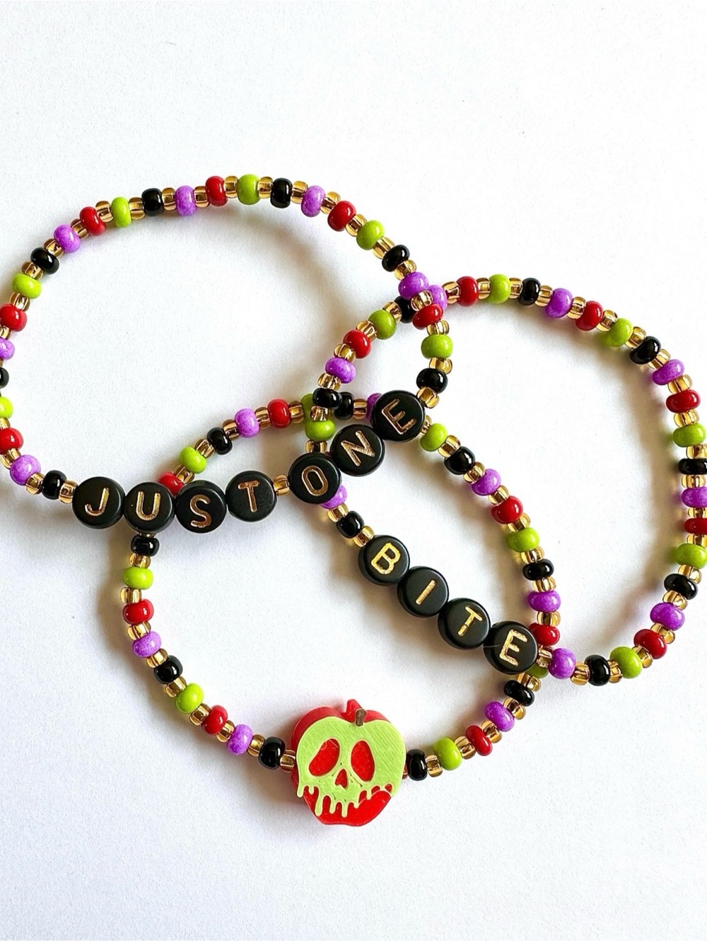 Just One Bite Poison Apple Bracelet Set